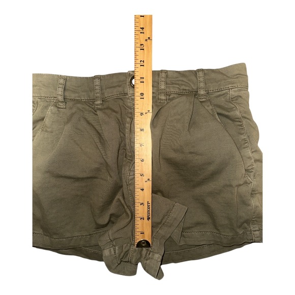 Free People Billie Green Chino Shorts, Size 4 - Picture 9 of 10